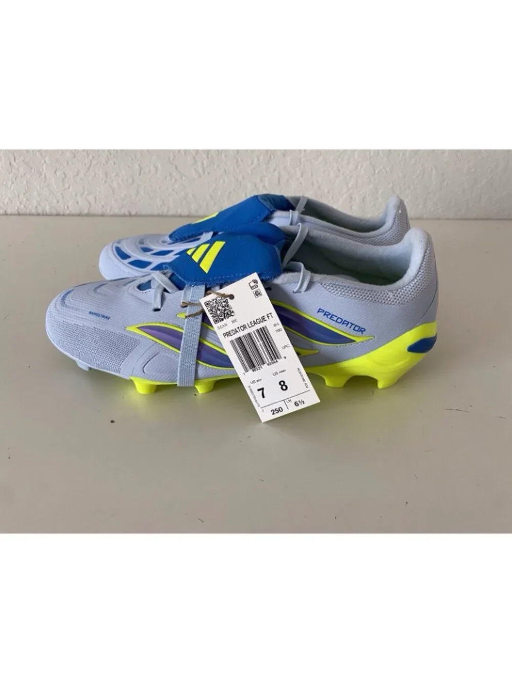 adidas Predator Pro Fold Over Tongue Firm Ground Soccer Cleats JS0951 Men’s 7 W8